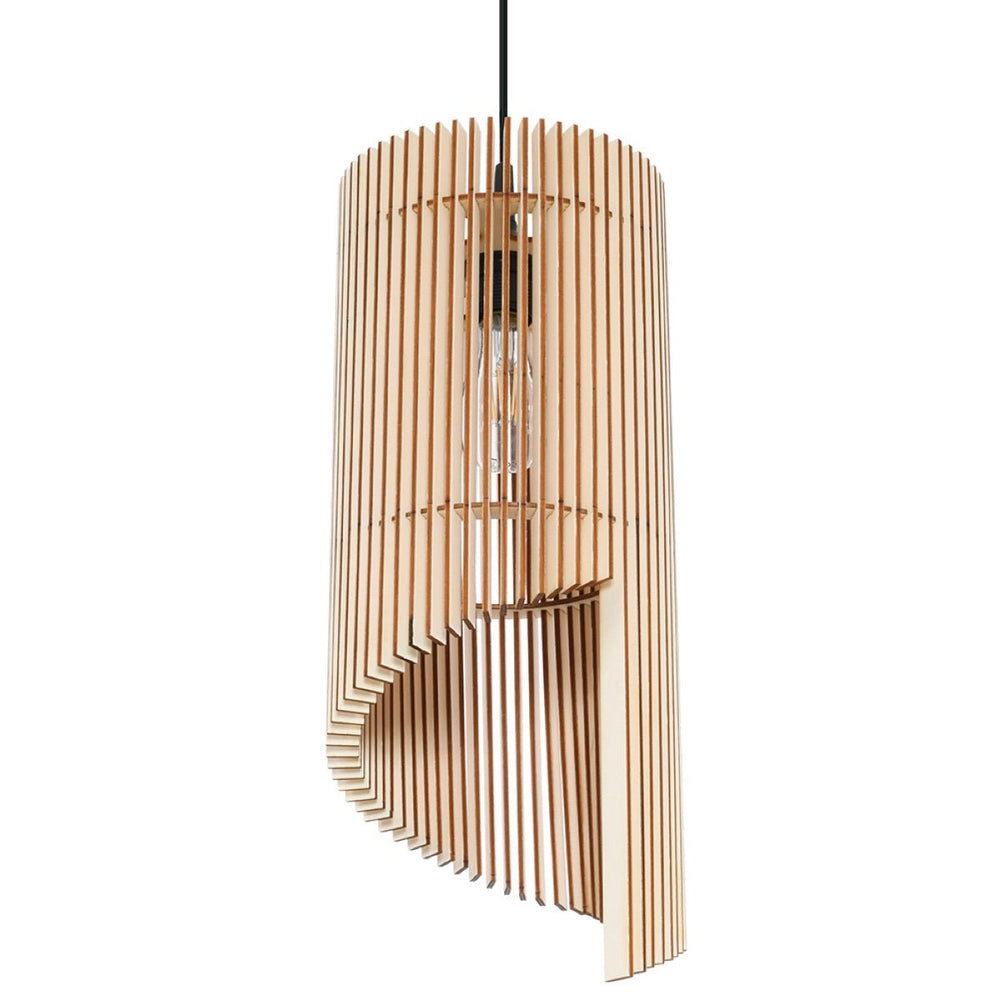 LED Hanglamp hout ALEXIA - 1 x E27 aansluiting 