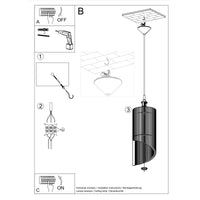 LED Hanglamp hout ALEXIA - 1 x E27 aansluiting 