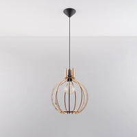 Sollux Lighting LED hanglamp met E27 fitting, 220-240V, mat gouden aluminium