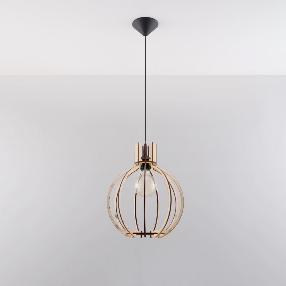 Sollux Lighting LED hanglamp met E27 fitting, 220-240V, mat gouden aluminium