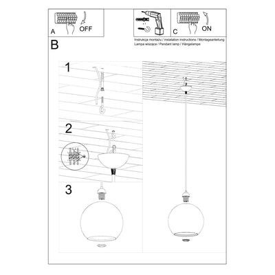 Hanglamp BALL red