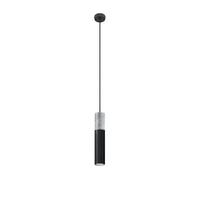 LED Hanglamp zwart beton BORGIO - 1 x GU10 aansluiting