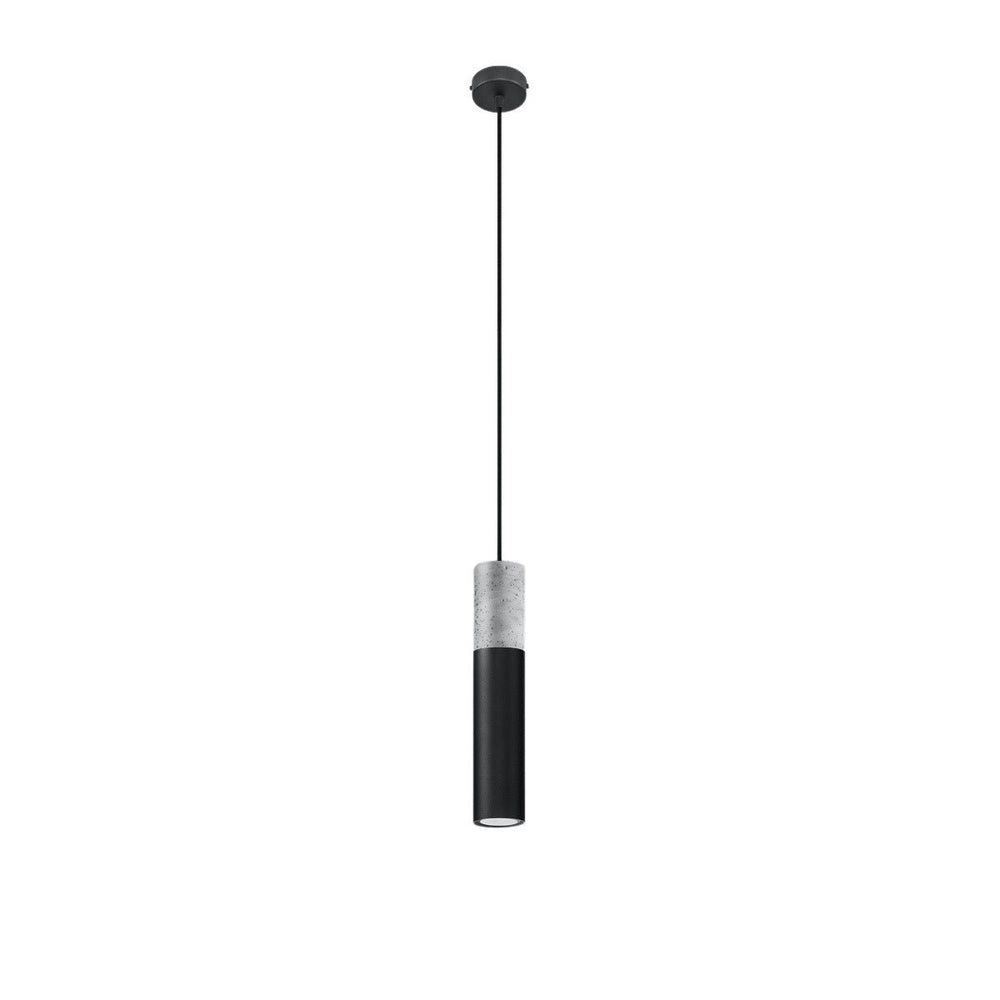 LED Hanglamp zwart beton BORGIO - 1 x GU10 aansluiting