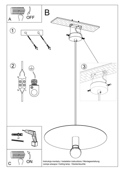 Hanglamp FLAVIO grijs