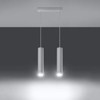 LED Hanglamp wit LAGOS - 2 x GU10 aansluiting