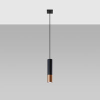 LED Hanglamp zwart koper LOOPEZ - 1 x GU10 aansluiting