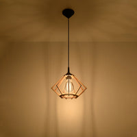 LED Hanglamp hout POMPELMO - 1 x E27 aansluiting 