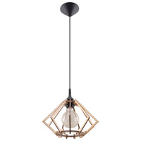 LED Hanglamp hout POMPELMO - 1 x E27 aansluiting 