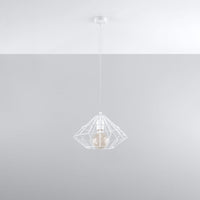 LED Hanglamp hout MANDELINO - 1 x E27 aansluiting 