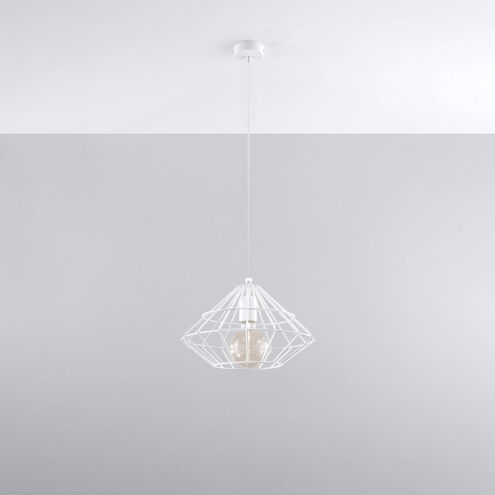 LED Hanglamp hout MANDELINO - 1 x E27 aansluiting 