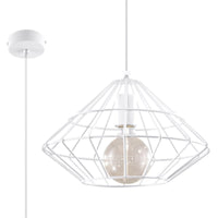 LED Hanglamp hout MANDELINO - 1 x E27 aansluiting 