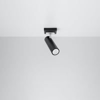LED Plafondspot zwart zilver DIREZIONE - 1 x GU10 aansluiting
