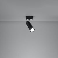 LED Plafondspot zwart zilver DIREZIONE - 1 x GU10 aansluiting