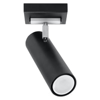 LED Plafondspot zwart zilver DIREZIONE - 1 x GU10 aansluiting