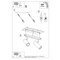 LED Plafondspot zwart zilver DIREZIONE - 2 x GU10 aansluiting