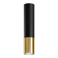 LED Plafondspot zwart goud LOOPEZ - 1 x GU10 aansluiting