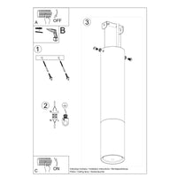 LED Plafondspot zwart goud LOOPEZ - 1 x GU10 aansluiting