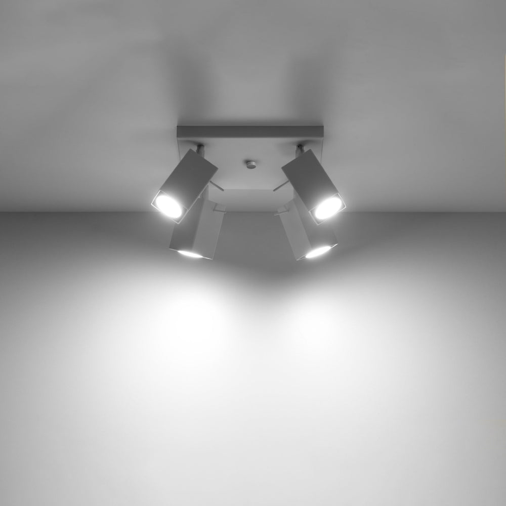 LED Plafondspot wit MERIDA - 4 x GU10 aansluiting