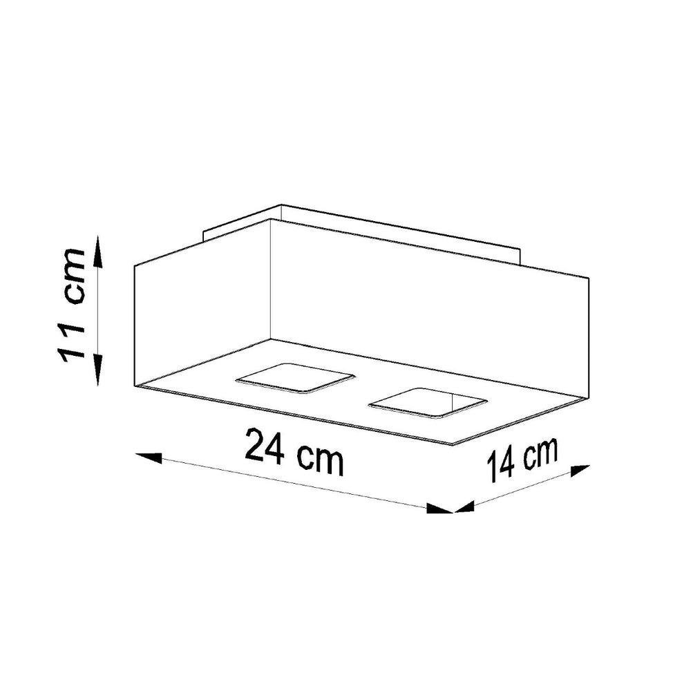 Plafondspot MONO 2 wit