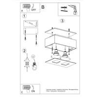Plafondspot MONO 2 wit