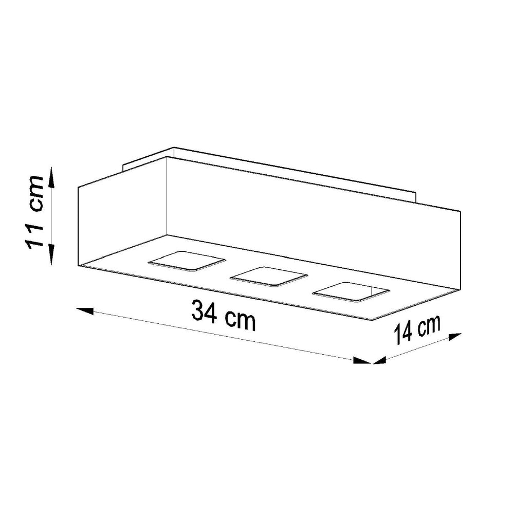 Plafondspot MONO 3 wit