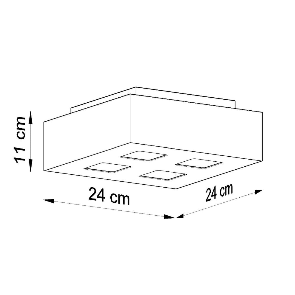 Plafondspot MONO 4 wit