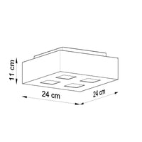 Plafondspot MONO 4 zwart