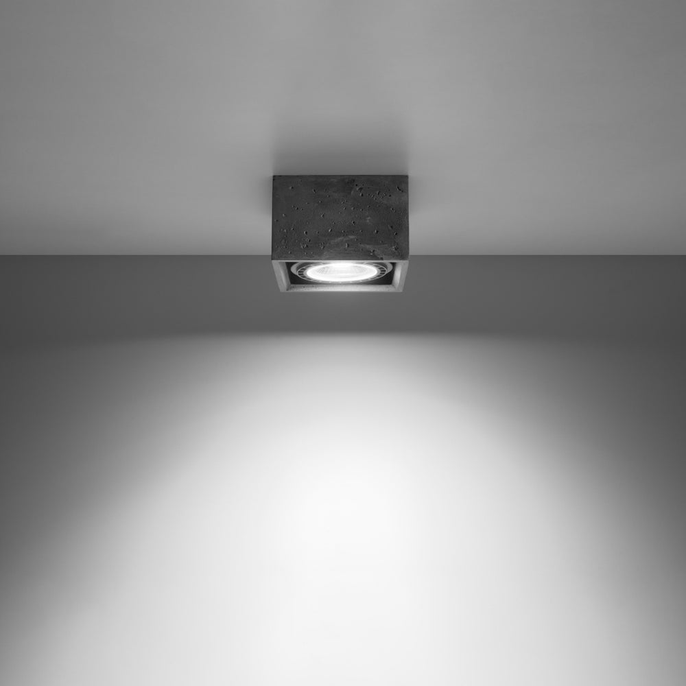 LED Plafondspot QUATRO - GU10 AR111 - excl. LED spot - Grijs