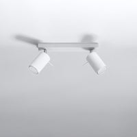 LED Plafondspot wit RING - 2 x GU10 aansluiting