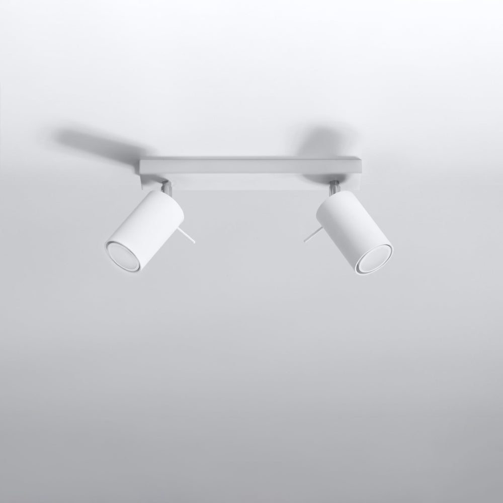 LED Plafondspot wit RING - 2 x GU10 aansluiting