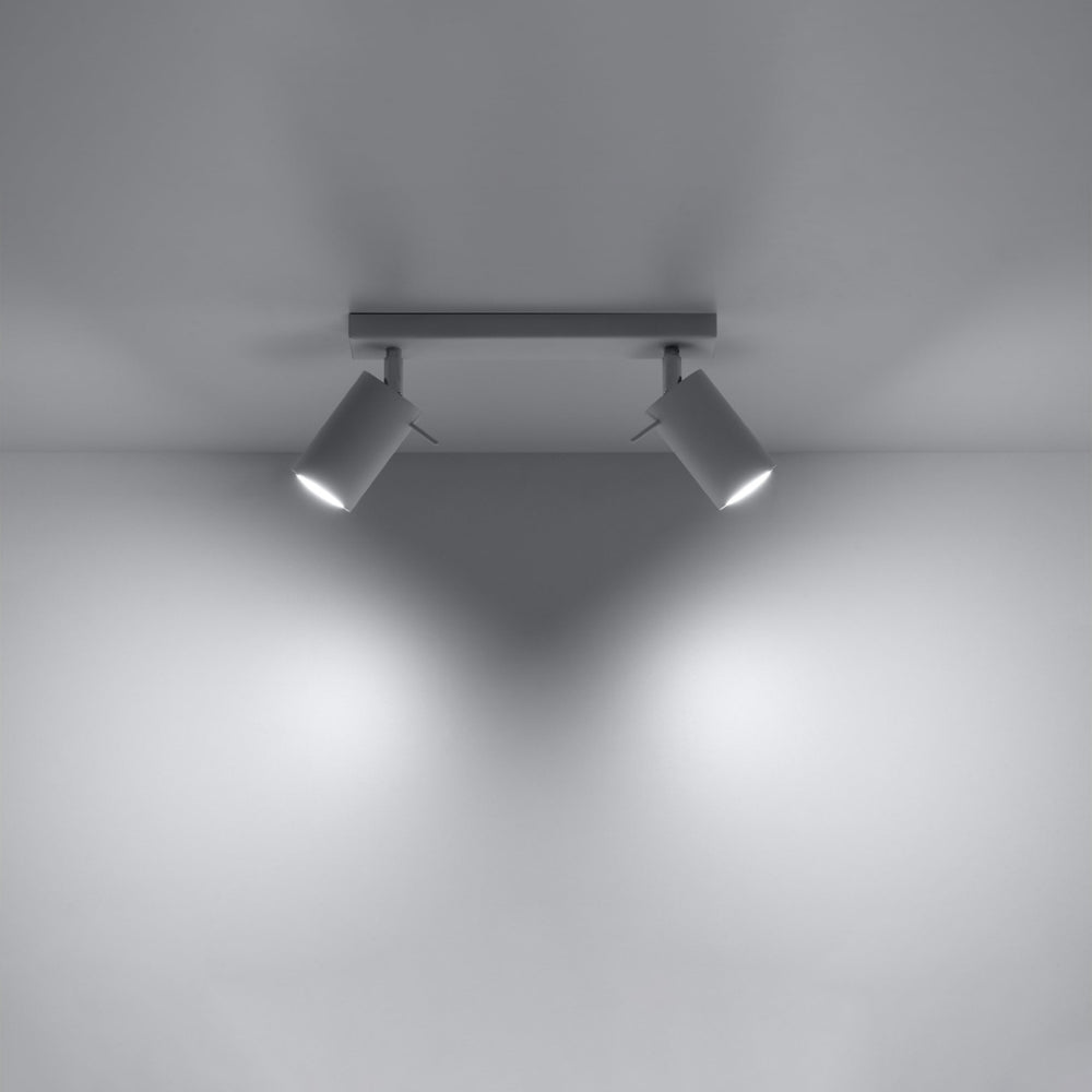 LED Plafondspot wit RING - 2 x GU10 aansluiting