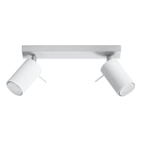 LED Plafondspot wit RING - 2 x GU10 aansluiting