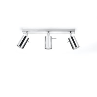 LED Plafondspot chrome RING - 3 x GU10 aansluiting