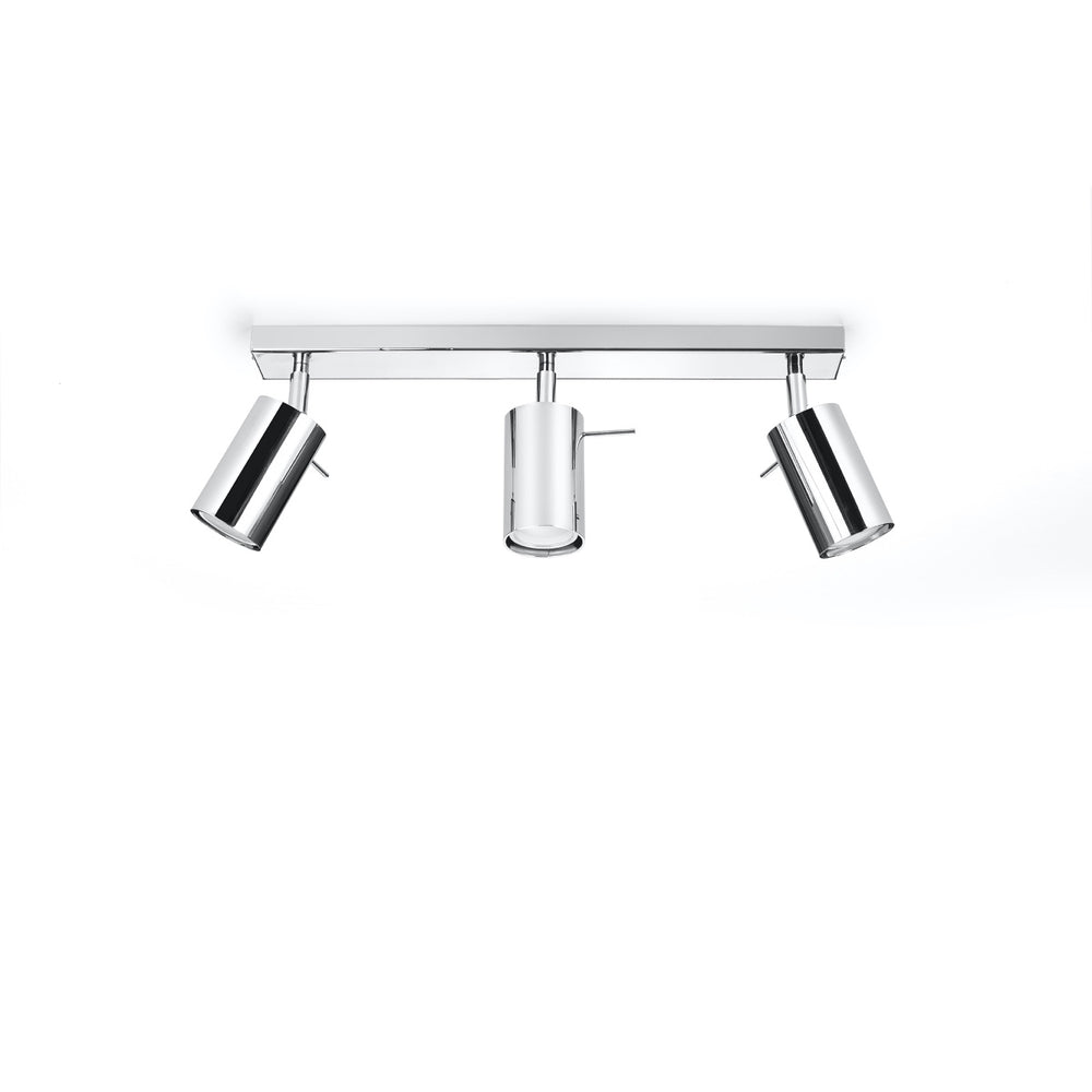 LED Plafondspot chrome RING - 3 x GU10 aansluiting