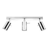 LED Plafondspot chrome RING - 3 x GU10 aansluiting