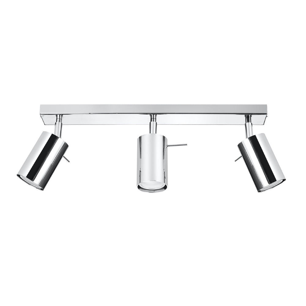 LED Plafondspot chrome RING - 3 x GU10 aansluiting