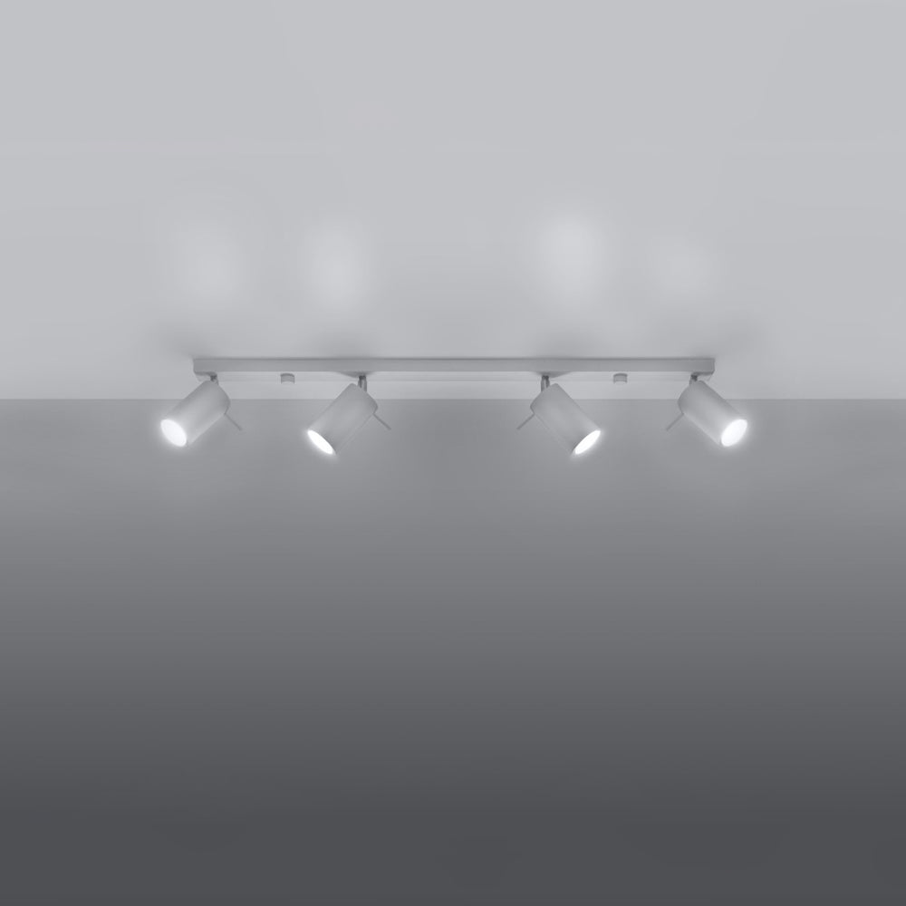 LED Plafondspot wit RING - 4 x GU10 aansluiting