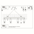 LED Plafondspot wit RING - 4 x GU10 aansluiting
