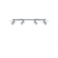 LED Plafondspot grijs RING - 4 x GU10 aansluiting