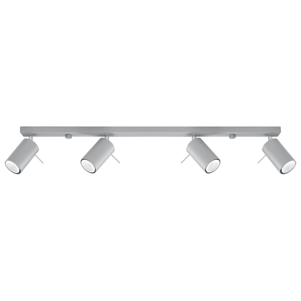 LED Plafondspot grijs RING - 4 x GU10 aansluiting