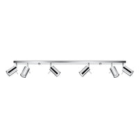 LED Plafondspot chrome RING - 6 x GU10 aansluiting