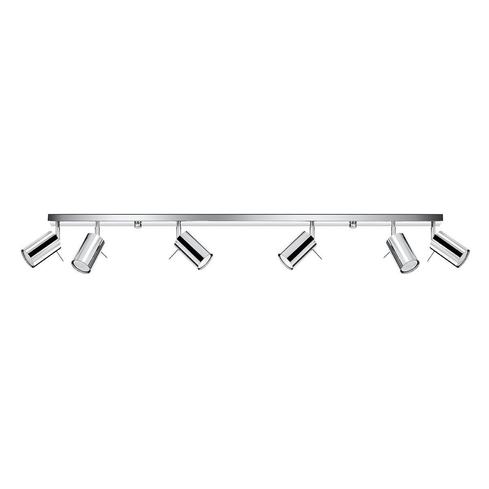 LED Plafondspot chrome RING - 6 x GU10 aansluiting
