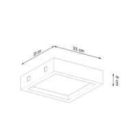 Plafondspot RIZA beton