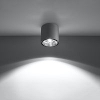 Plafondspot TIUBE grijs 