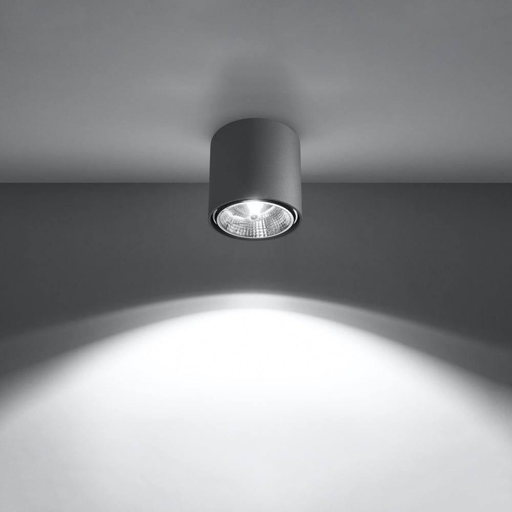 Plafondspot TIUBE grijs 