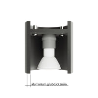 Plafondspot TIUBE grijs 