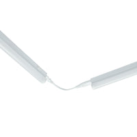 Spectrum skabskontakt T5 LED 600mm 7W koldt hvidt 6000K, 120° lumen, IP20, 230V, ideel til indendørsskaber, 2 års garanti