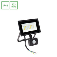 Reflector LED Spectrum NOCTIS LUX 3 20W 6000K 2050 lúmenes 230V IP44 IK07 Negro con sensor PIR