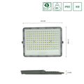 Proyector LED Spectrum 100W 4000K 8300 lúmenes 230V IP65 IK08 haz 85° Carcasa gris iluminación exterior