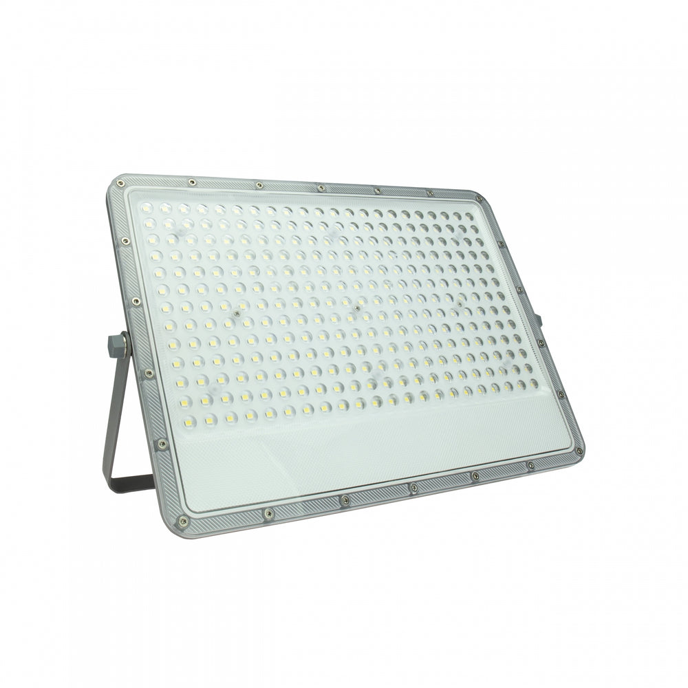 Spectrum LED schijnwerper 200W 230V 4000K 17500 lumen IP65 IK10 85° bundel Grijze behuizing buiten